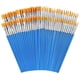 thumbnail image 1 of Small Paint Brushes,160 Pcs Nylon Hair Paint Brushes with Flat & Round Pointed Acrylic Paint Brushes Set, 1 of 5