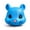 #2 Blue, variant on Fountwell Black Squirrel Head Feeder Funny Hanging Animal Face Feeder for Outdoor Garden