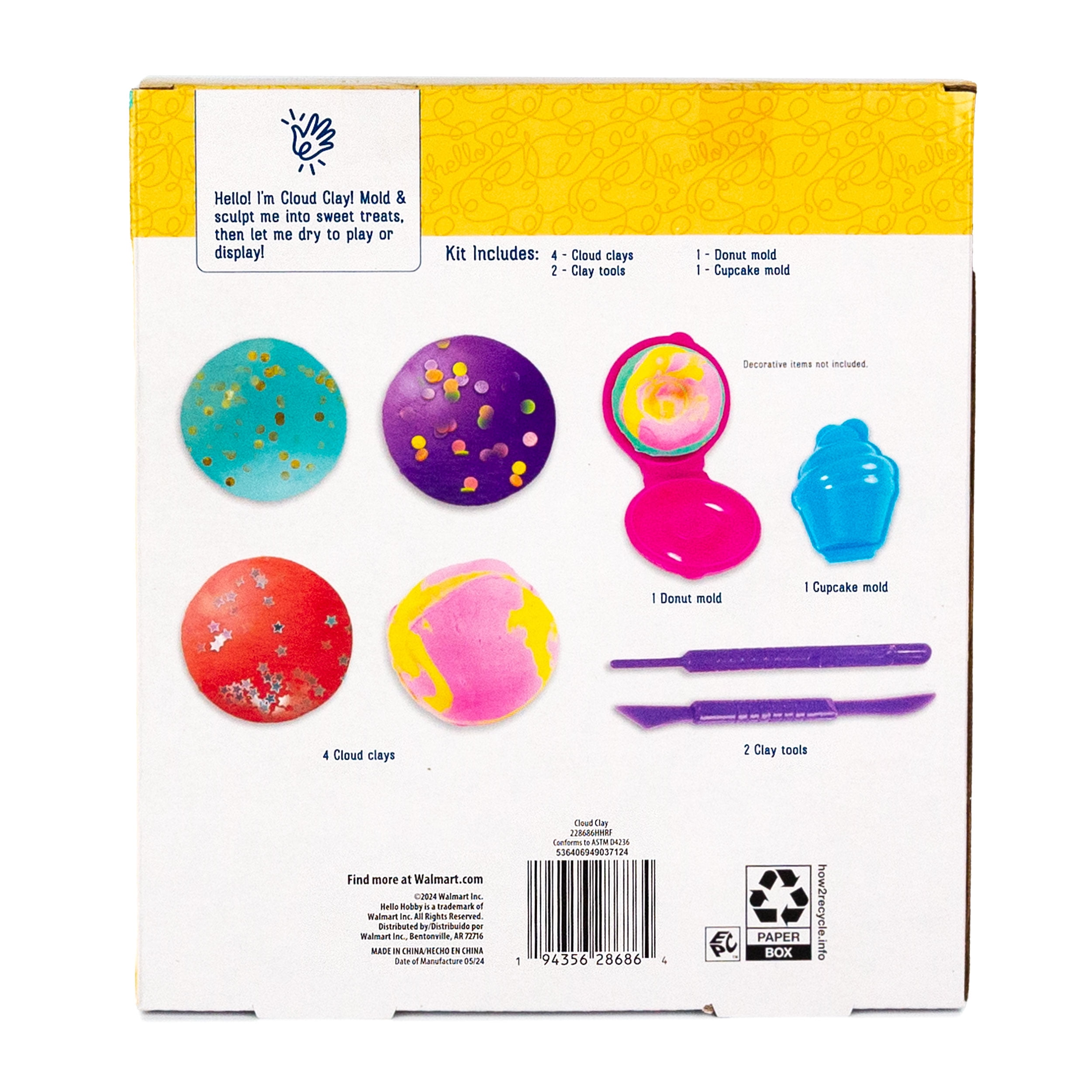 (3 pack) Hello Hobby Cloud Clay