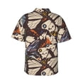 thumbnail image 3 of Bixox Men's Hawaiian Shirts Men's Vector Butterflies Print Short-Sleeve Shirt-XX-Large, 3 of 8