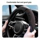 thumbnail image 5 of ¡Precios Bajos!, Funda para volante de coche elástica sin anillo interior de fibra de carbono de cuero para todas las estaciones, funda universal antideslizante para manillar interior de coche, 5 of 8