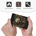 thumbnail image 4 of Fotbe Vintage Gold Leaf Skull Print Duplex Receptacle Wall Plate, 1-Gang 5.0" x3.0" Wall Outlet Covers, Dual Outlet Faceplates Covers, Color-matched Screws Included-Style V, 4 of 6