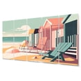 thumbnail image 2 of Designart "Rest by the Beach II" Coastal Metal Art Print Set, 2 of 5