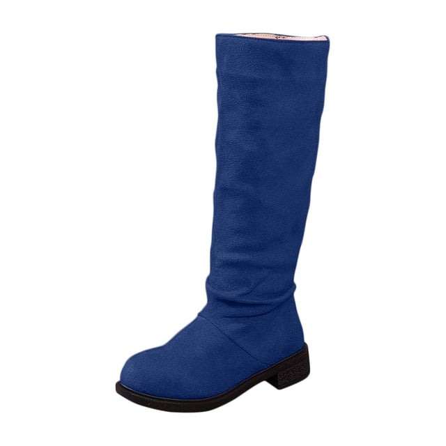 Birdeem Bottes d'Hiver Mode pour Femmes, Bottes Mi-Mollet en Suède à Talons Bas, Bottes Décontractées Polyvalentes, Bottes pour Femmes, Bottes d'Hiver pour Femmes