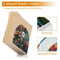 thumbnail image 5 of Yayeee Napkin Holder for Table Set of 2 Kitchen Paper Tissue Organization, Blue Colorful Flowers, 5 of 8