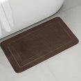 thumbnail image 6 of Semfri 20 x 32 inch Bathroom Rug Memory Foam Bathroom Mat Absorbent Bathroom Mat and Rug for Toilet Shower Sink Brown, 6 of 8
