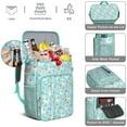 thumbnail image 2 of Funny Llama Print Backpack Cooler – Leakproof Lunch Bag with Adorable Alpaca Pattern for Travel, Camping & Work, 2 of 3