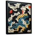 thumbnail image 2 of Designart "Fusion Of Multicolor Labyrinth I" Abstract Shapes Floater Framed Canvas Prints, 2 of 5