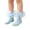 Light Blue#2, variant on Kids Frilly Organza Ruffle Ankle Socks Breathable Cotton Dress Socks Fit for Mary Jane Shoes Daily Party Use(Navy,M)