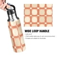 thumbnail image 4 of Yayeee 20oz Insulated Water Bottle Double Wall Stainless Steel with Flip Straw Lid, Beige Geometric, 4 of 7