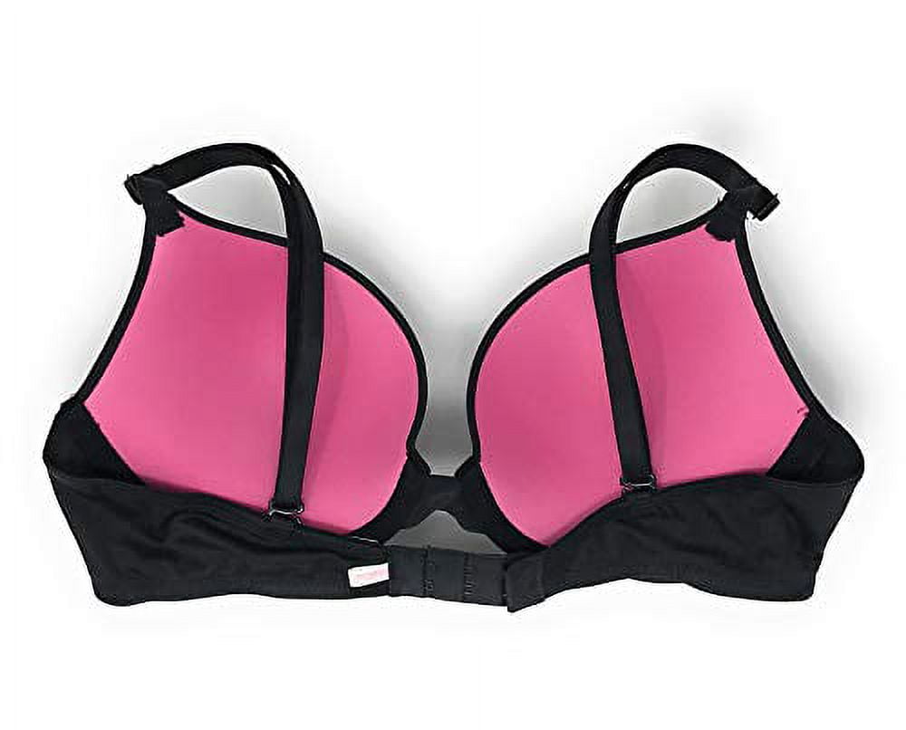VICTORIAS SECRET DEMI Bra Black Lace Pink 32B £19.99 - PicClick UK