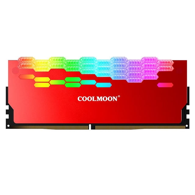 RA-2 RAM disipador calor enfriador ARGB disipador calor para PC (rojo)