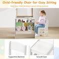 thumbnail image 2 of Demi Bonn Gray Kids Art Table & Chair Set, Drawing & Reading, Storage Shelves, Double-Sided Easel, 2 of 7