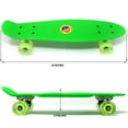 thumbnail image 2 of Retailery 22 Inch Skateboard With Light-Up LED Wheels, Green, 2 of 4