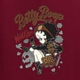 thumbnail image 5 of Wild Bobby, Biker Betty Boop Wild One MC Motorcycle Betty Boop Unisex Crewneck Sweatshirt, Maroon, Small, 5 of 5