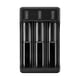 thumbnail image 2 of Cargador de batería USB multifuncional Cargador rápido Cargador de batería de litio 18650 3 ranuras, 2 of 4