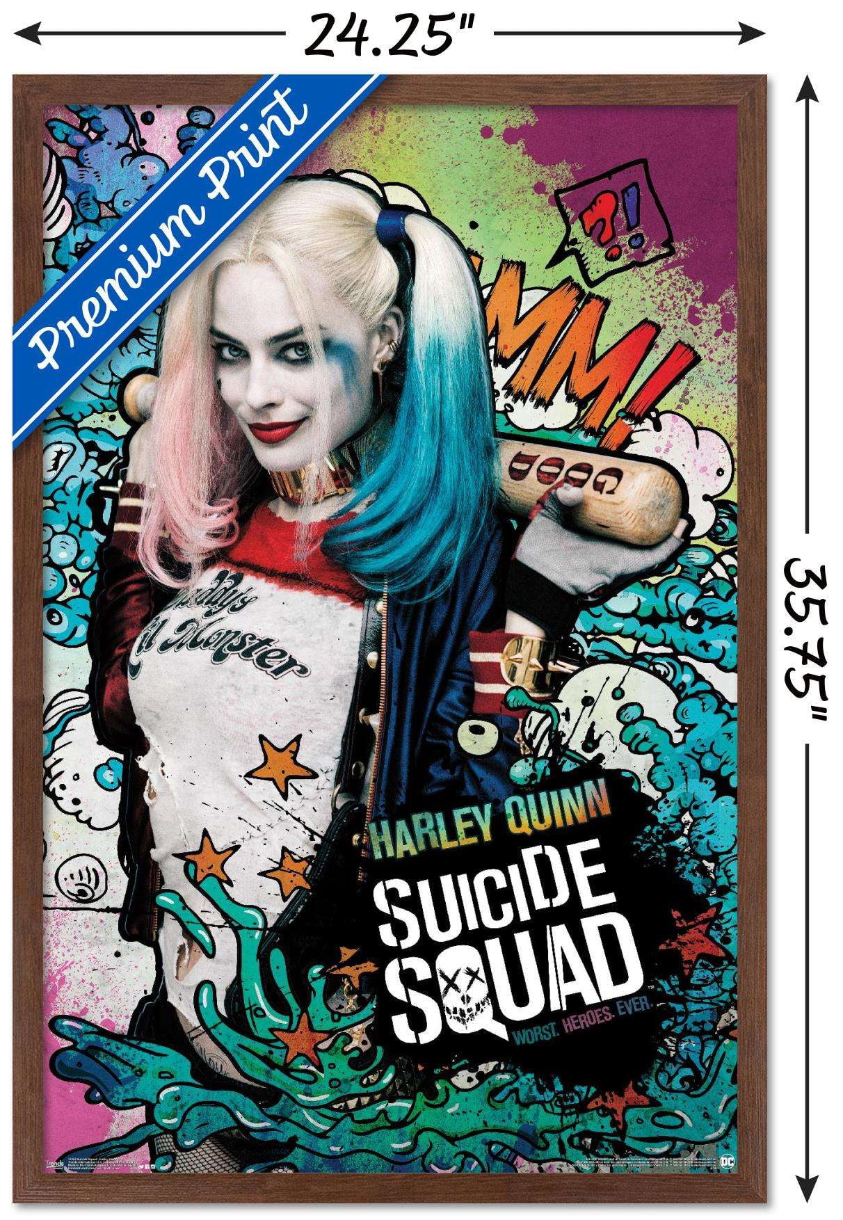 DC Comics Movie - Suicide Squad - Harley Stars Wall Poster, 22.375" x 34", Framed