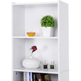 thumbnail image 3 of PRZL 5 Tier Open Bookshelf, 52 Inch Bookcase Storage Rack for CDs Movies Book, Freestanding Wood Open Bookshelf for Living Room Bedroom Study Office, White, 3 of 16