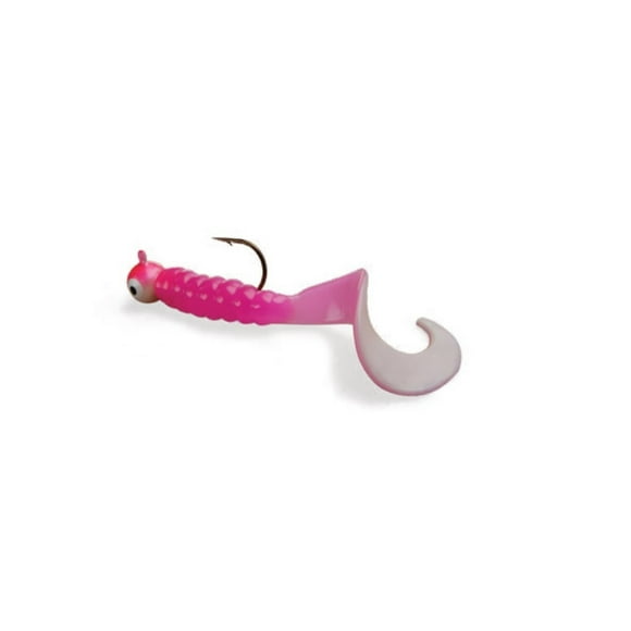 South Bend SB-J514-PNWT-X Rigged Grubs 1/4 oz Rose/Blanc 5pk SOUTH BEND F-SB-J514-PNWT-X