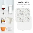 thumbnail image 6 of Gaeub Rabbit Eating Print 4 Pcs Leather Coasters for Drinks ,Drink Coasters Sets,Drink Table Cup Coasters for Living Room Kitchen Coffee Decor-Square, 6 of 6