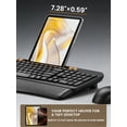 thumbnail image 4 of Ergonomic Wireless Keyboard & Mouse Combo - Rechargeable Type-C, Cushioned Wrist Rest, 7.28” Phone Holder, Silent Mouse, 2.4G Lag-Free for Windows/Mac, 4 of 8