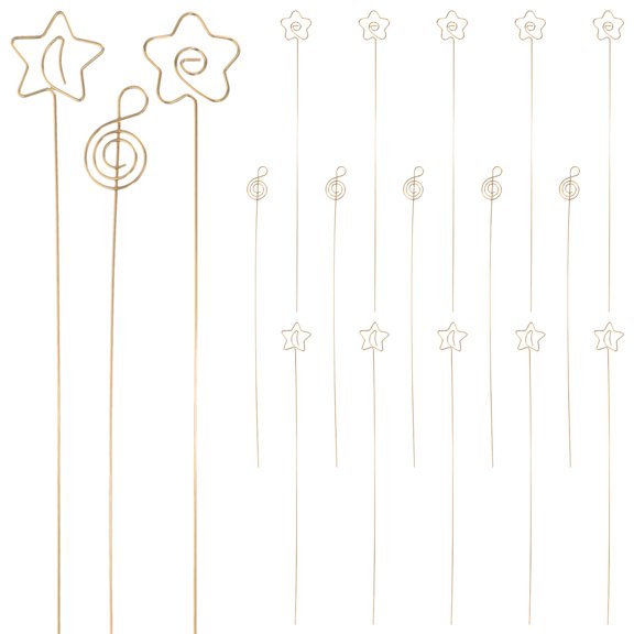 30Pcs Floral Pick Card Holders Metal Wire Floral Place Card Holder Photo Memo Holder Floral Picks