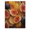 thumbnail image 3 of Designart "Sun-Kissed Fig A Fruitful Delight I" Farmhouse Print on Natural Pine Wood, 3 of 5