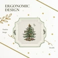 thumbnail image 6 of Spode Christmas Tree 12.5" Square Handled Serving Platter - Porcelain Serving Plate for Holiday Snacks, Appetizers, Buffet Displays - Microwave & Dishwasher Safe - Elegant Holiday Tableware, 6 of 7