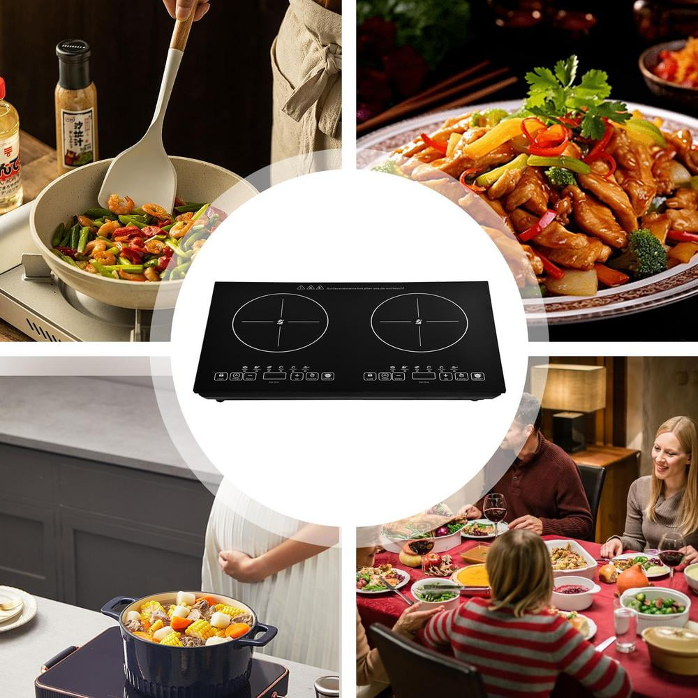 Xianers Electric Hob Touch Control 110 Volt Kitchen Stove Table Top Stove High-Power Electric Cooking Stove for Tin Foil Casserole High-Temperature Cookware practical