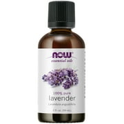 NOW Essential Oils, Lavender Oil, Soothing Aromatherapy Scent, Steam Distilled, 100% Pure, Vegan, Child Resistant Cap, 2-Ounce