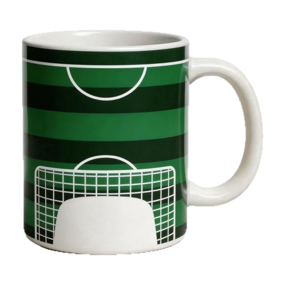 Soccer Stadium Themed Ceramic Coffee Mug, Novelty Football Field Sports Drink Cup for Coffee Tea, Decorative Gift for Soccer Enthusiasts Home Office Daily Use