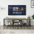 thumbnail image 4 of VECELO TV Stand for TV up to 75 Inch, Entertainment Center TV Console with Storage Shelves for Living Room, Gray, 4 of 8