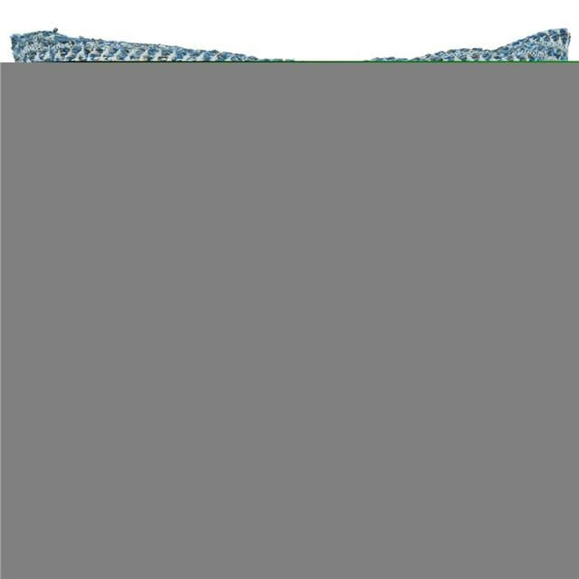 Saro 840.BL22SP 22 Po Ligne Tissée Coussin Carré avec Poly Remplissage&44; Noir