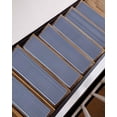 thumbnail image 7 of Stair Treads for Wooden Steps, Farmhouse Navy Blue White Striped Peel and Stick Stair Treads with Reusable Adhesive, Modern Stripes Non Slip Indoor Stairs Runner Rugs Mats for Elders Dogs 8"x30" 7PCS, 7 of 7