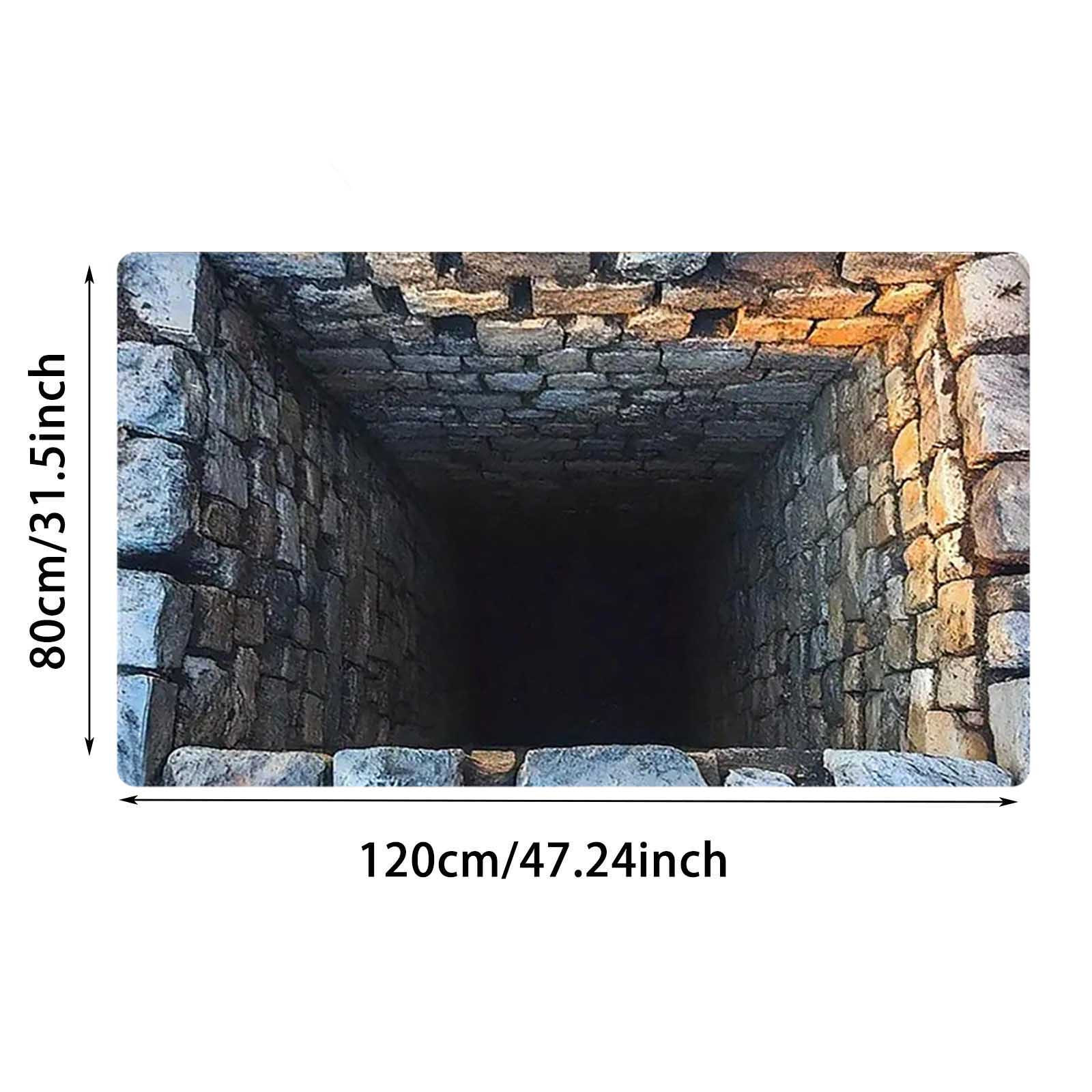 3D Optical Illusion Doormat, All-Weather Front Door Mat for Indoor & Outdoor Use, Non- Entrance Rug for Patio, Porch, and Entryway - Easy to Clean Floor Carpet Decor