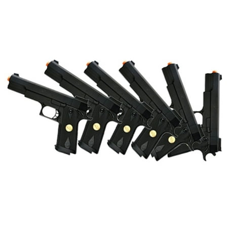 LOT OF 6 - DOUBLE EAGLE P169 1911 AIRSOFT HAND GUN FULL SIZE SPRING PISTOL W 6MM BBS