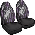 thumbnail image 3 of XYZCANDO Deer Pattern Car Seat Covers Breathable Cloth Stretchy Car Front Seat Covers Interior Car Interior, Decorative Thin Van SUV, 3 of 10