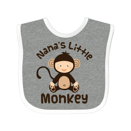 

Inktastic Nana s Little Monkey Gift Baby Boy or Baby Girl Bib