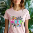 thumbnail image 5 of Maestra Pop Art Teacher T-Shirt, Retro Colorful Graphic Tee for Bilingual Educators, Maroon, Size 2XL, 5 of 6