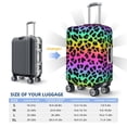 thumbnail image 2 of Rainbow leopard colorful fashion Luggage Cover Anti Scratch, Elastic Suitcase Protector Suitcase Covers for Luggage Fits 18-32 Inch Luggage, 2 of 5