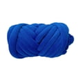 thumbnail image 2 of GUOOL Arm Knit Yarn for Quick Finger Weave Hand Knitting, 2.2lbs Velvet Washable Bulky Royal Blue, 2 of 9