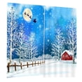 thumbnail image 4 of 2 piezas tratamientos de ventana, accesorios , moderno, impreso, árbol de Navidad, duradero 10 Macarena Cortina de Navidad, 4 of 6