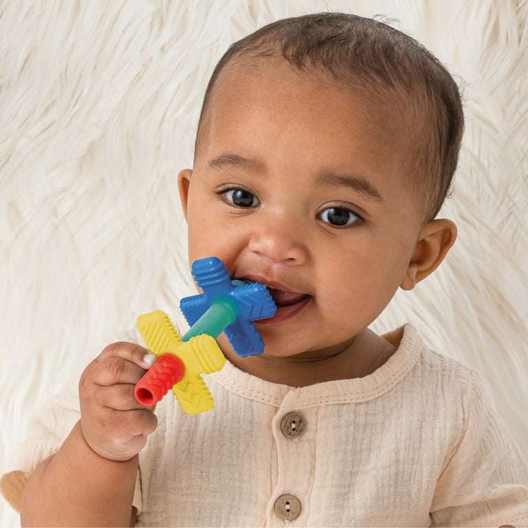 Itzy Ritzy Sensory Teething Tube, Soft Silicone, Reach Molars
