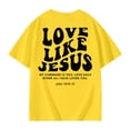 thumbnail image 7 of Yiyuu Girls Casual Loose T-Shirt Summer Letter Print Short Sleeve T Shirt Tee, Sizes 3-14, 7 of 7