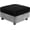 Black, variant on Velvet Square Modular Storage Ottoman Covers, Stretch Square Ottoman Slipcover Sectional Sofa Module Cushion Slipcover Footstool Protector Covers (White,24-32in)