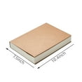 thumbnail image 3 of Tuphregyow Hardcover Blank Notebook, Unlined Sketchbook with Thick Paper,260 Pages for Travel Journal, Diary, Drawing,Writing for Office Supplies and Art Use Brown, 3 of 8