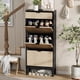 thumbnail image 4 of Shoe almacenamiento gabinete con three flip - top cajones y adjustable estantes, space - saving narrow design, fits 18 - 24 pairs of shoes, ideal para para entrada, hallway, y front door, 4 of 7