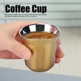 thumbnail image 4 of Beautiful Delicate Coffee Cup, Cup, Stainless Steel For Coffee Shop For Home Gold, 4 of 8