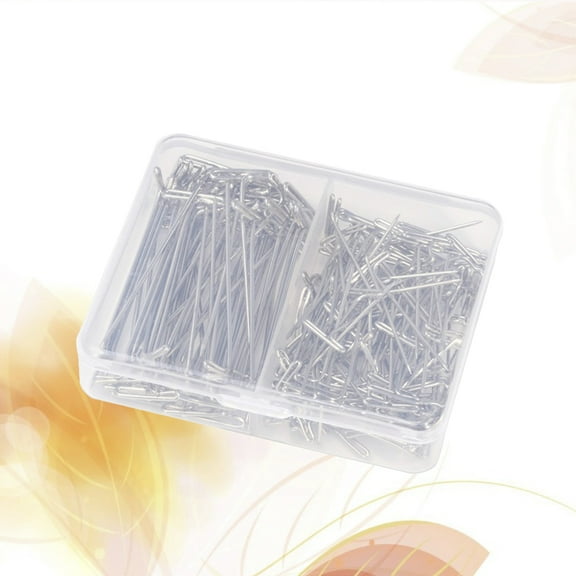 FESTFENDS Jewelry Display Wig T Pins Silver Plastic 150pcs