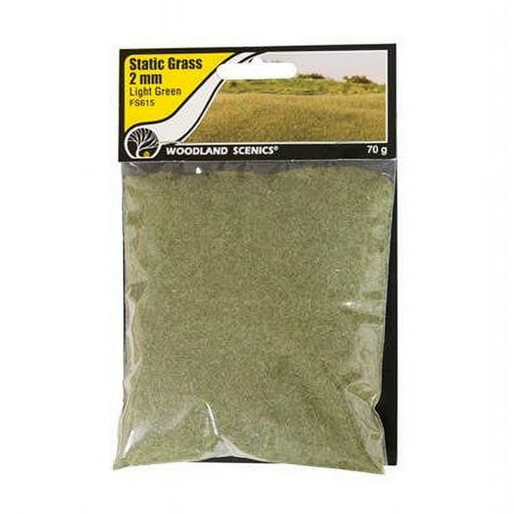 Woodland Scenics FS615 Static Grass Light Green 2mm (70g)